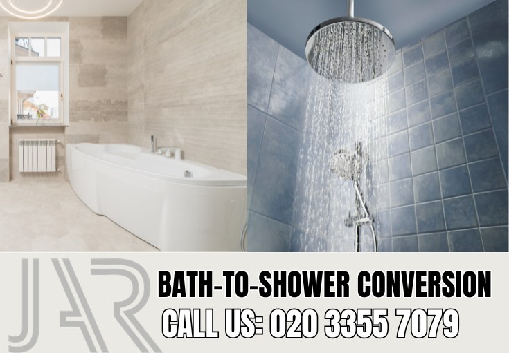 Bath to Shower Conversion by Mayfair Bathroom Fitters